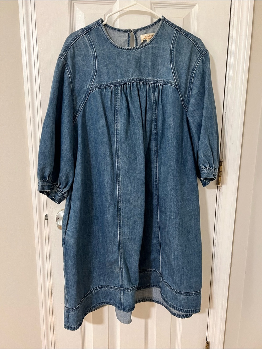 Listicle Light Blue Denim Dress